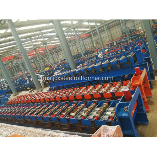 Lembaran Kerja Roofing Roll Rolling Machine